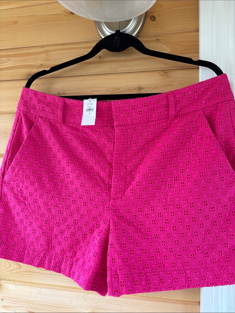 NWT banana republic hot pink eyelet shorts